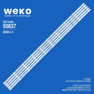 LED подсветка комплект  JL.D550A1330-006BS-M