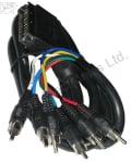Cable Scart -6RCA 1.5m