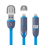 CABLE  2in1 dual lightning cable iphone5-micro usb