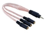 CABLE 3.5 to 4x3.5 stereo jack male-female 0.2