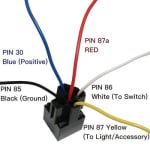 SOCKET RELAY 4P 12V 30A 40A AUTO