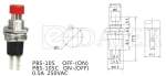 BUTTON M7 RED PBS-105 Non-holding