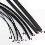 Heat Shrinkable Tubing 4mm/1m BLACK