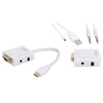 Mini HDMI To VGA+Audio Converter