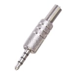 3.5mm Stereo Jack 3 channel  SILVER 4P