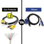 CABLE Dual Parallel USB Print Line +VGA