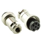 Air connector GX16-6pin М16-6pin Female 16mm