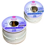 Ομοαξονικό Καλώδιο RG6 U4 1mm 64x0.12 ΛΕΥΚΟ