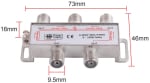 SPLITER 4way 2500Mhz