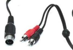 Καλώδιο DIN-5 σε 2RCA αρσενικό 1,25m
