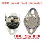Θερμοστάτης 95\'C KSD301-R 5A