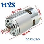 ΚΙΝΗΤΗΡΑΣ XZL-DC12V 24V RS-775