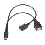 Καλώδιο OTG USB 2.0 από θηλυκό micro USB σε micro USB