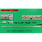 Οπίσθιος φωτισμός LED 50 ιντσών 7020PKG 72EA ES-ELED-081