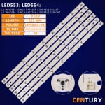 Led Backlight 55INCH PATTERN 6.5PI SET18 LED553-4