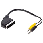 CABLE SCART-2x3.5mm 4 pins 1.2m