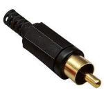 NH-405 RCA MALE BLACK/RED