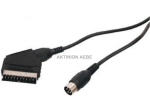 Cable Scart to DIN6+switch
