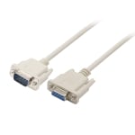 CABLE MALE RS232 9PIN TO RS 232 9PIN5 FEMALE 3.0m