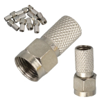 Βύσμα F θηλυκό RG6-U6 22mm