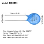 ΒΑΡΙΣΤΟΡ 14D331K 15mm