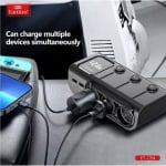Φορτιστής αυτοκινήτου 3F-2 καλώδιο USB ES-CS4 120W