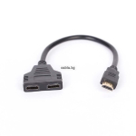 ADAPTER HDMI-2x HDMI FEMALE
