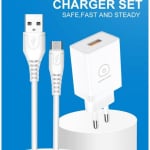 ADAPTER T66 USB 3.5A+CABLE IPHONE