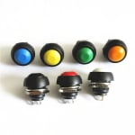 BUTTON PBS33B 2-PIN Red/Blue/Green NO