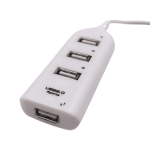 Προσαρμογέας USB 2.0 4 θυρών HUB Λευκό/Μαύρο