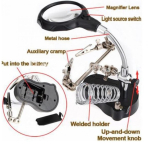Helping Hand with Magnifier LED Lamp TE-801