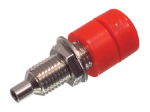 Banana socket F781 RED-BLACK