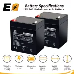 Επαναφορτιζόμενη μπαταρία 12V 4.5AH 20HR RT1245
