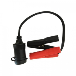 Car Lighter Plug Female+ crocodile red/black