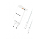 ΠΡΟΣΑΡΜΟΓΕΑΣ USB 45W PD25W+QC3.0A SuperF+ΚΑΛΩΔΙΟ ΤΥΠΟΥ-C