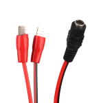Καλώδιο DC 5,5x2,5 mm θηλυκό σε αρσενικό C45 (επίπεδος ακροδέκτης)