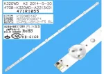 Οπίσθιος φωτισμός LED 4708-K320WD-A4213K01 ES145 σετ 3 ταινιών