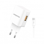 ΠΡΟΣΑΡΜΟΓΕΑΣ ΓΡΗΓΟΡΟΥ ΦΟΡΤΙΣΤΗ 5V 3A USB-A+ΚΑΛΩΔΙΟ ΤΥΠΟΥ-C TC-9