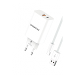 ΠΡΟΣΑΡΜΟΓΕΑΣ USB-C+USB PD25W 3A+ΚΑΛΩΔΙΟ USB-A ΤΥΠΟΥ-C LS56