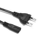 Καλώδιο τροφοδοσίας CEE 7/17 (C) σύμφωνα με το IEC C7 2x0.5mm2 1.5m μαύρο