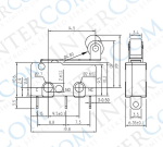 Μικροδιακόπτης με μοχλό KW4-Z5F + κύλινδρος 5A 250V