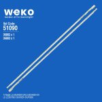 Σετ φωτισμού LED 50" V500DK1-KS2-TLEM02-TLREM02