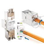 Επικοινωνία CAT7 10Gbps RJ45 Toolless Keystone JACK