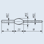 Φωτοδίοδος AL103A AL103А 950nm 1mW / 50mA