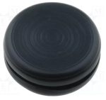 PPE-10 Grommet; with bulkhead; Ømount.hole: 12.5mm; Øhole: 9.5mm; PVC