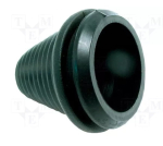 SR1709-22 Ράβδος σύσφιξης· βαθμιδωτός· PVC· μαύρος· Øκαλωδίου: 10÷22mm· t: 3mm