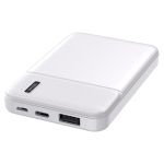 Външна литиево-полимерна батерия DIVA 10000 mAh PB-104W ;Микро USB вход 5V/2A;Type-C вход/изход 5V/2A ;USB изход 5V/2A